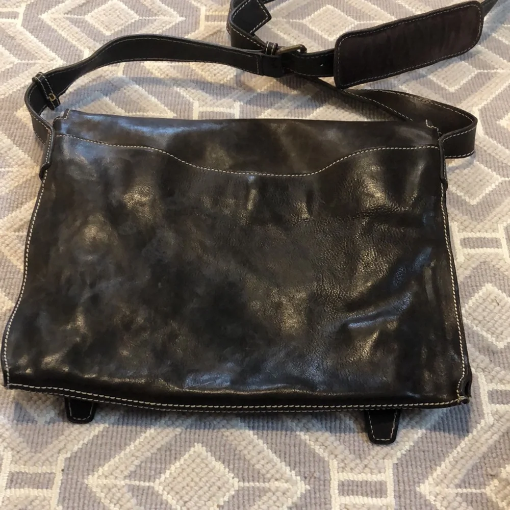Cole Haan Brown Leather Laptop Bag